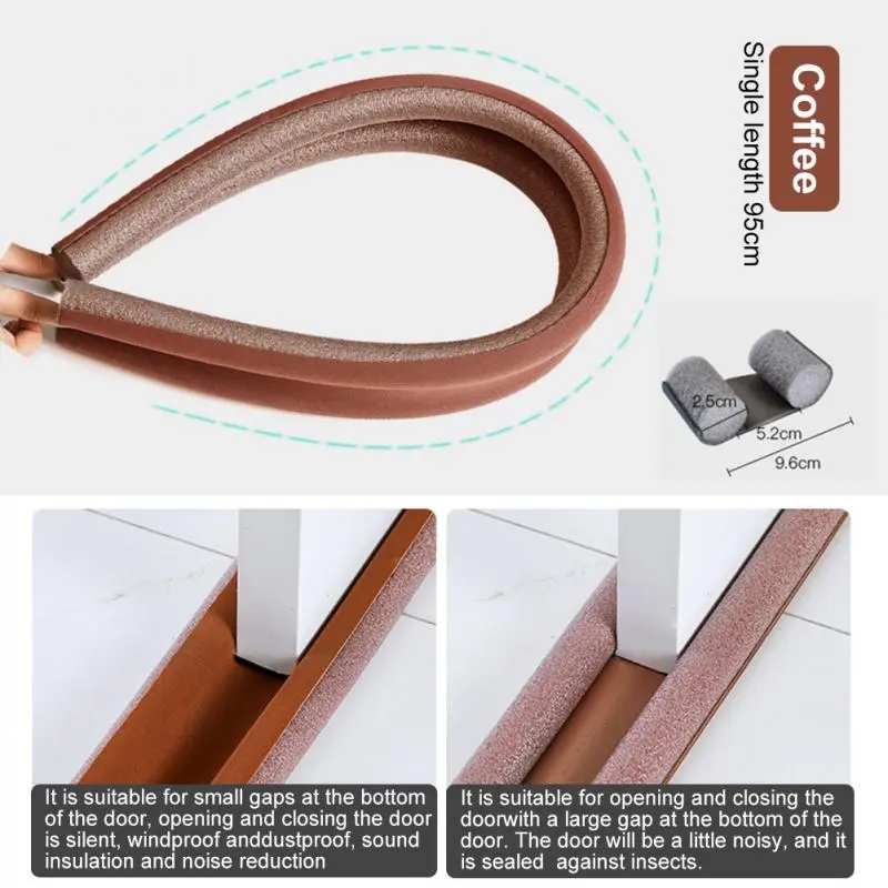 TOPE PUERTA ESPUMA 93 CM CAFE